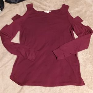 Pink Republic cold shoulder top